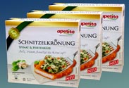 Apetito Schnitzel Spinat-Hirtenkäse