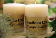 Rustikal-Kerze 80x68mm