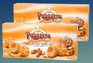 Waffelkugeln Erdnuss