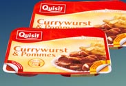 Quisit Currywurst mit Pommes