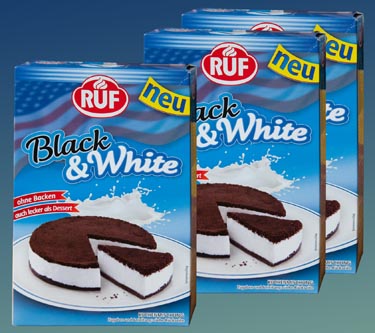 Ruf Black and White Kuchenmischung