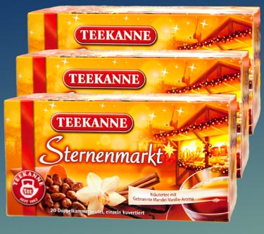 Teekanne Tee Sternenmarkt