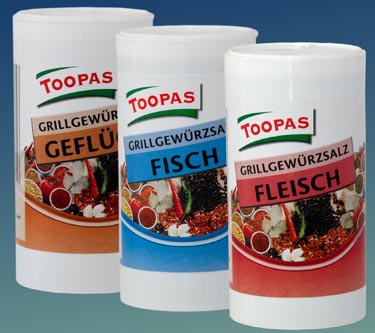 Toopas Grillgewürzsalz drei Sorten