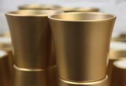 Übertopf goldfarben