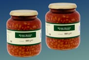 Weiße Bohnen in Tomatensauce